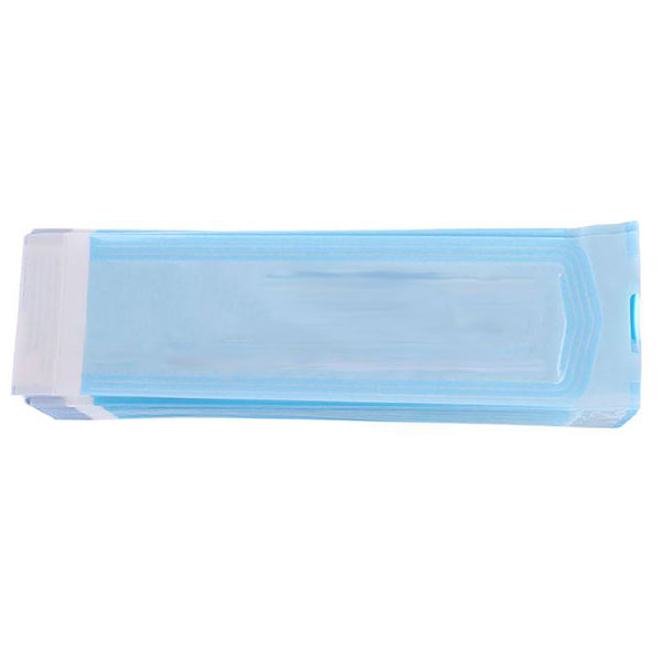 House Brand 2.75" x 10" Self-Sealing Paper/Blue Film Sterilization Pouch, 200/Box