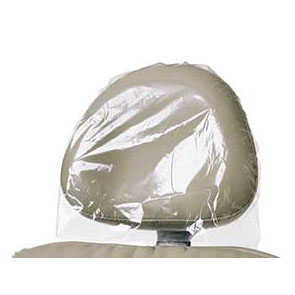 House Brand 9.5" L x 11" W Clear Plastic Headrest Covers, Box of 250.