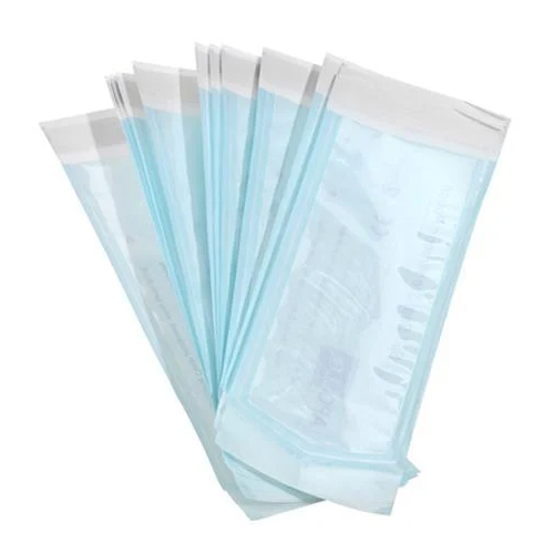 House Brand Small Self-Sealing Sterilization Pouch, Paper/Blue Film