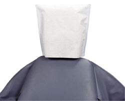 White Tissue/Poly Head Rest Covers, Box of 500 Covers