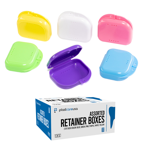 PlastCare USA Dental Retainer Cases, Individually Sealed, 12/Box