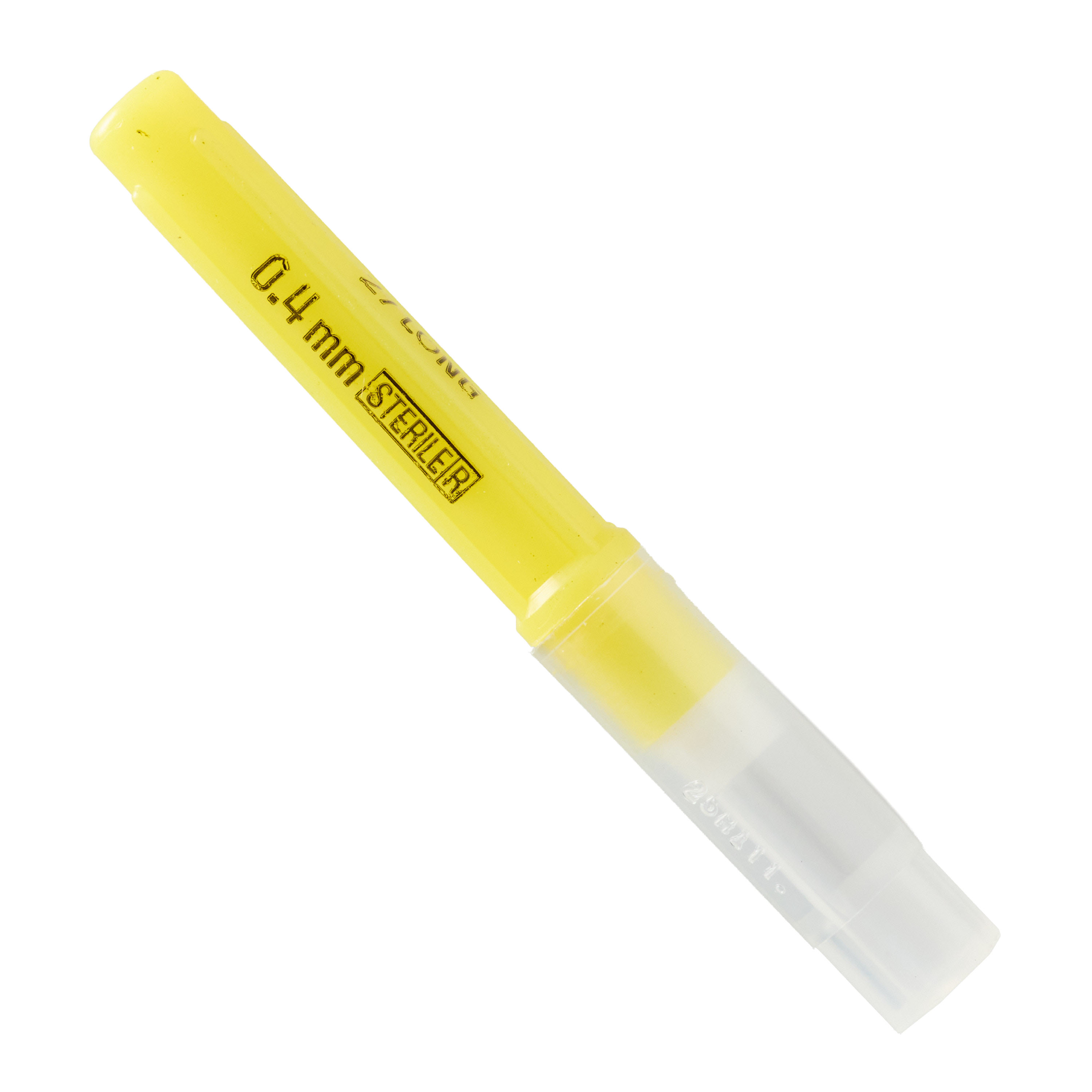 Monoject #400 27G Long (1.25") sterile disposable plastic hub hypodermic