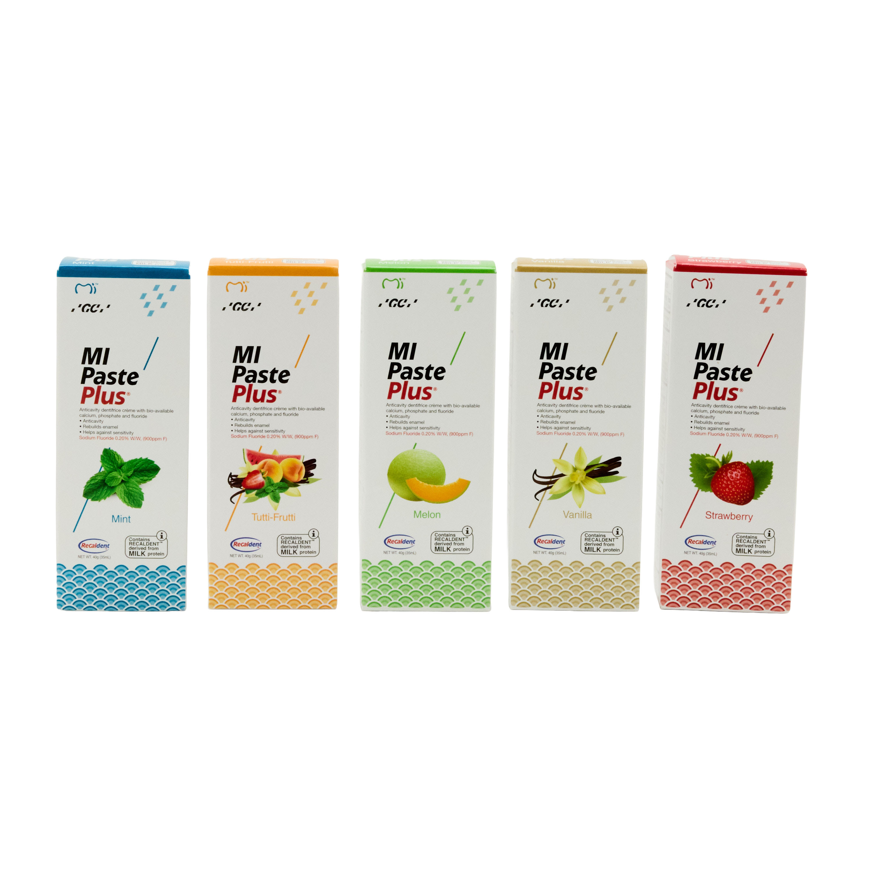MI Paste Plus Assortment Pack 10/Pk. Contains RECALDENT (CPP-ACP)